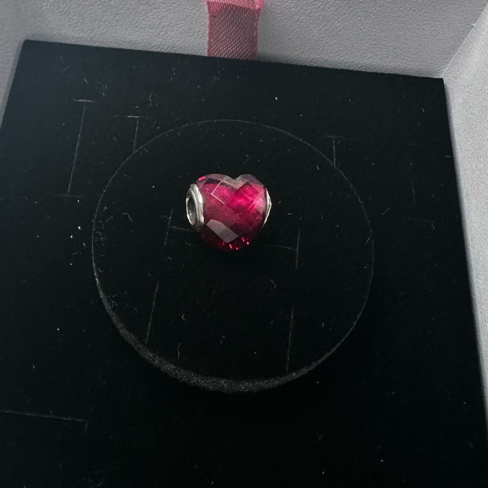 Pandora Red Murano Heart Charm